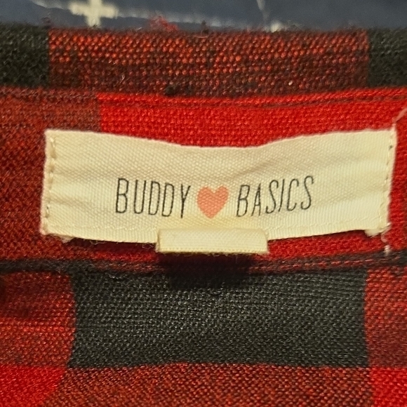 Buddy Basics Red and Black Checkered Men's Shirt - Picture 6 of 11